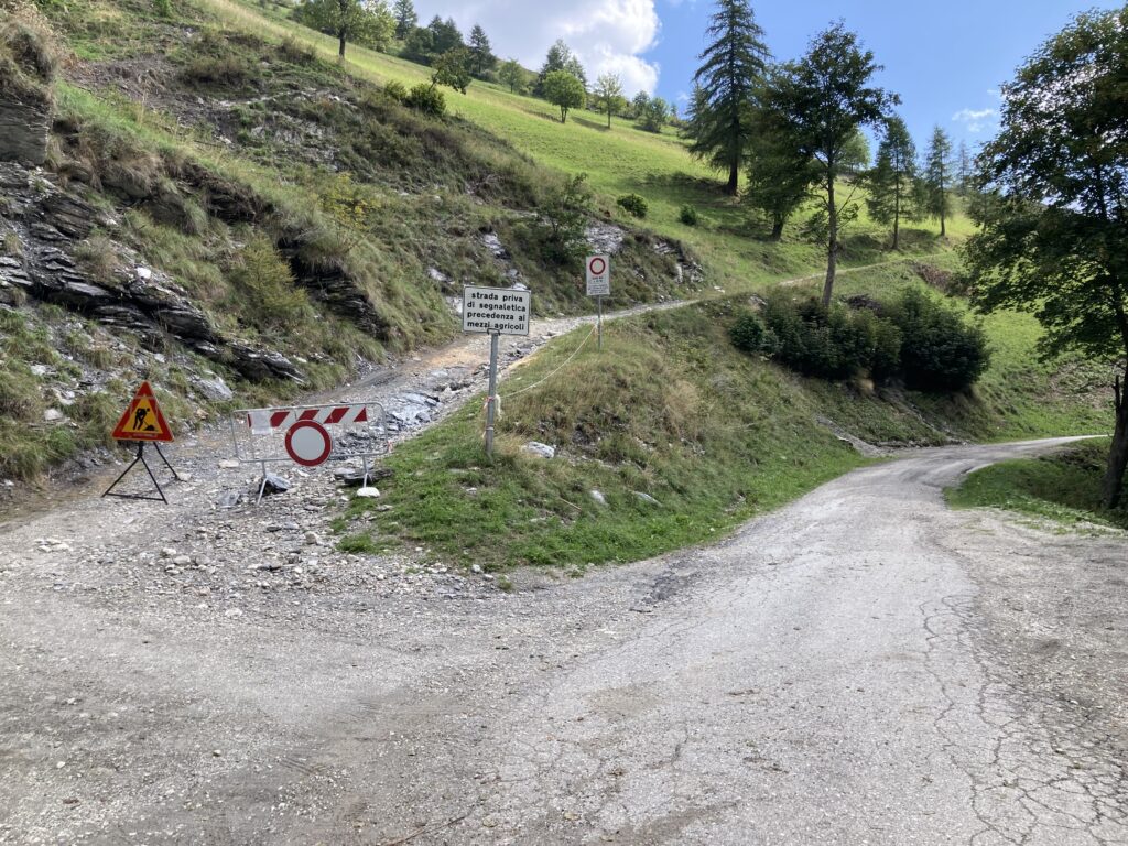 Inizio sentiero Bivacco Bonfante